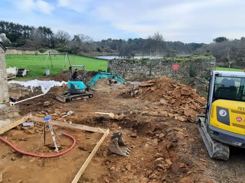 Travaux d'aménagement paysager